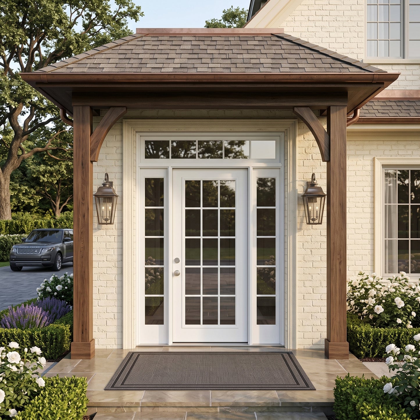 3/0x6/8 15 Lite Exterior Prehung Primed Fiberglass Door