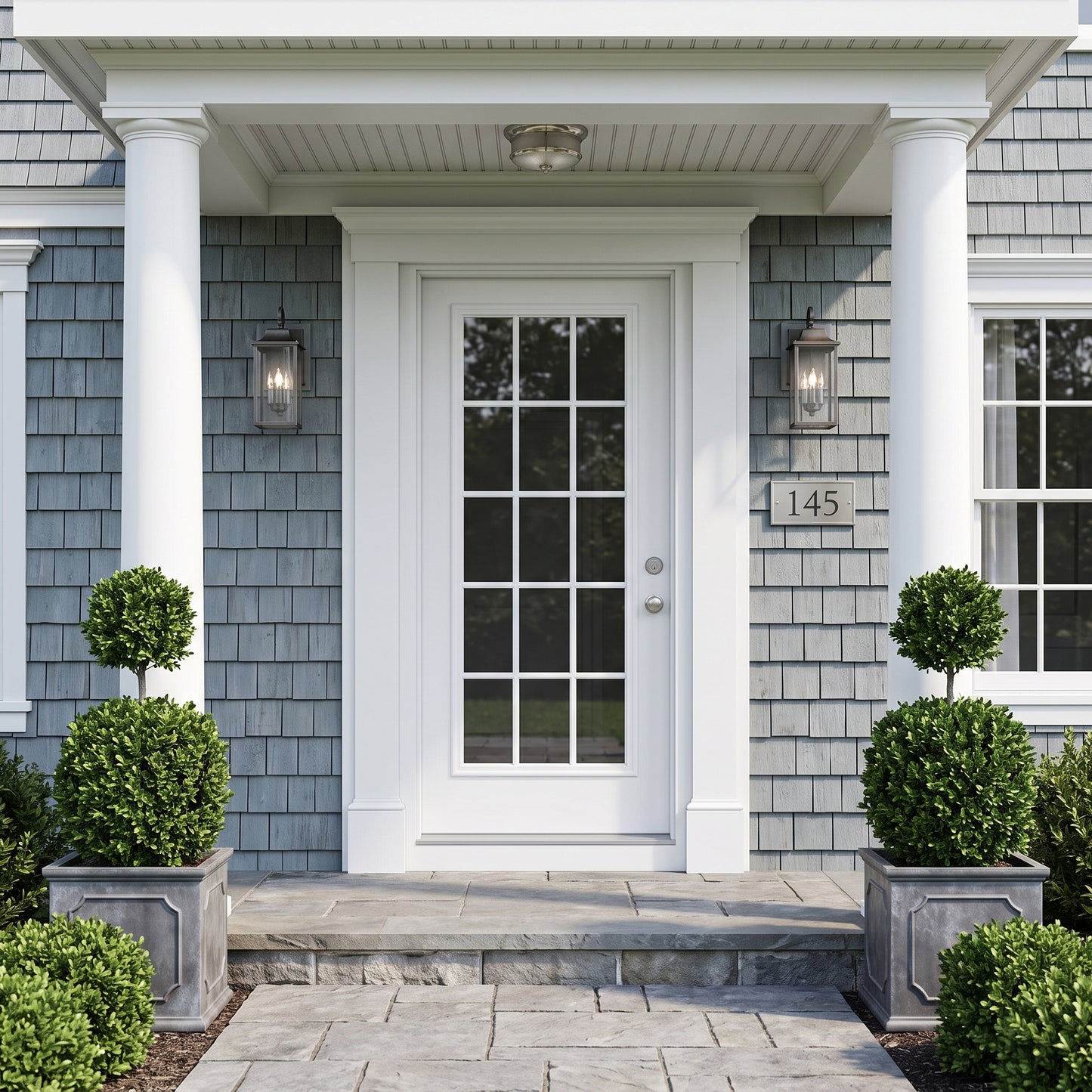 3/0x6/8 15 Lite Exterior Prehung Primed Fiberglass Door
