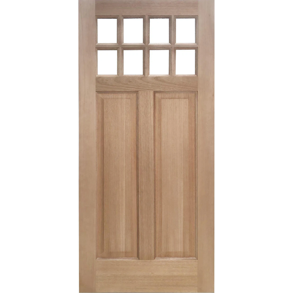 3/0x6/8 Mahogany 8 Lite Door Slab