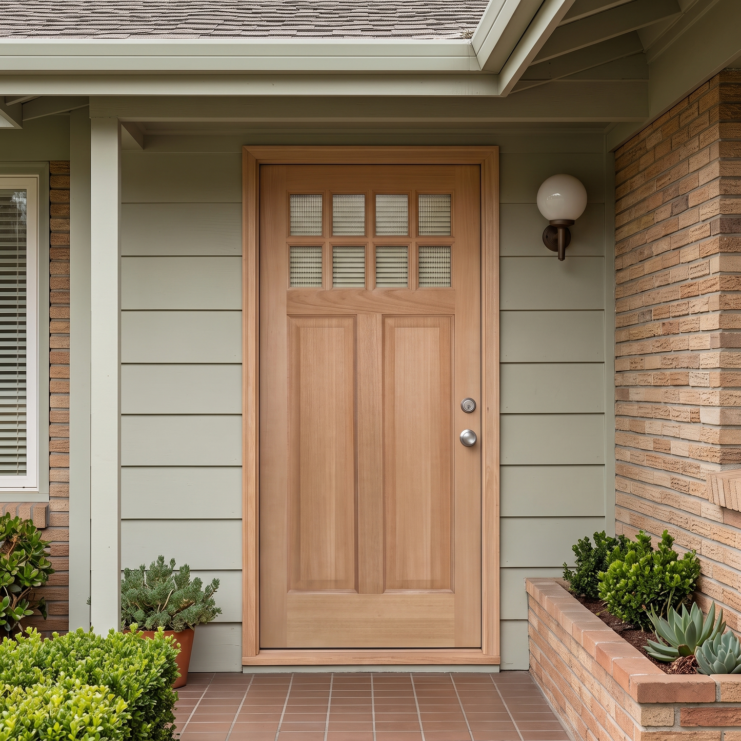 3/0x6/8 Mahogany 8 Lite Door Slab