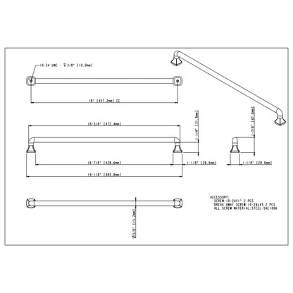 Griffin 18" Center-to-Center Appliance Pull
