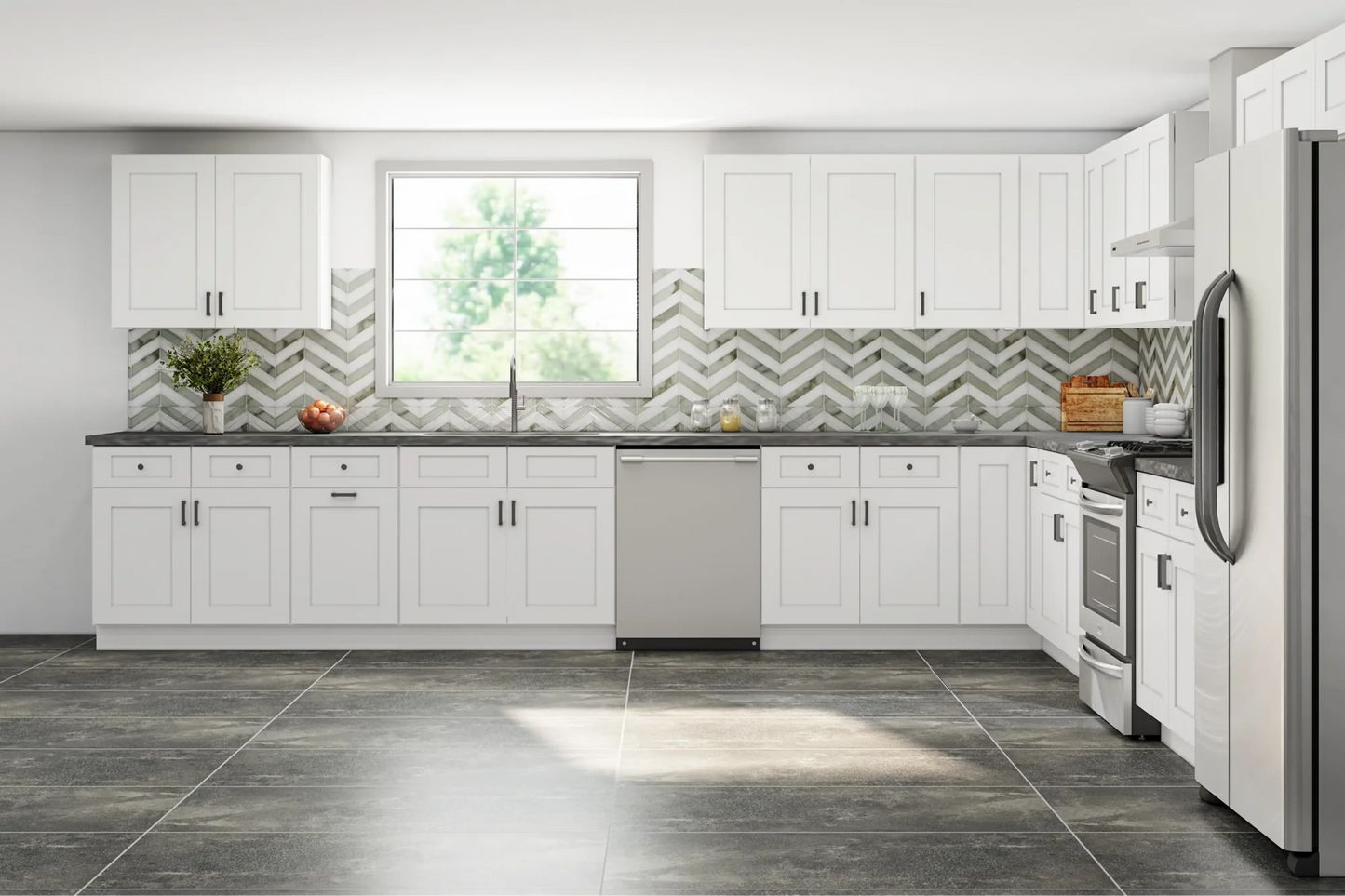 Fabuwood Allure Galaxy Frost 15x15 Kitchen