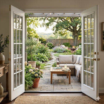 6/0x6/8 15 Lite Exterior Prehung Primed Fiberglass Door