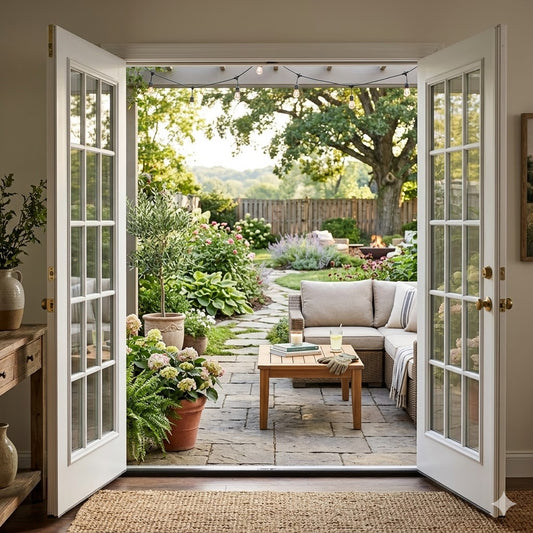 6/0x6/8 15 Lite Exterior Prehung Primed Fiberglass Door