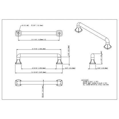 Griffin 128 mm Center-to-Center Bar Pull