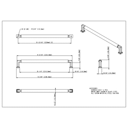 Ogden 224 mm Center-to-Center Bar Pull