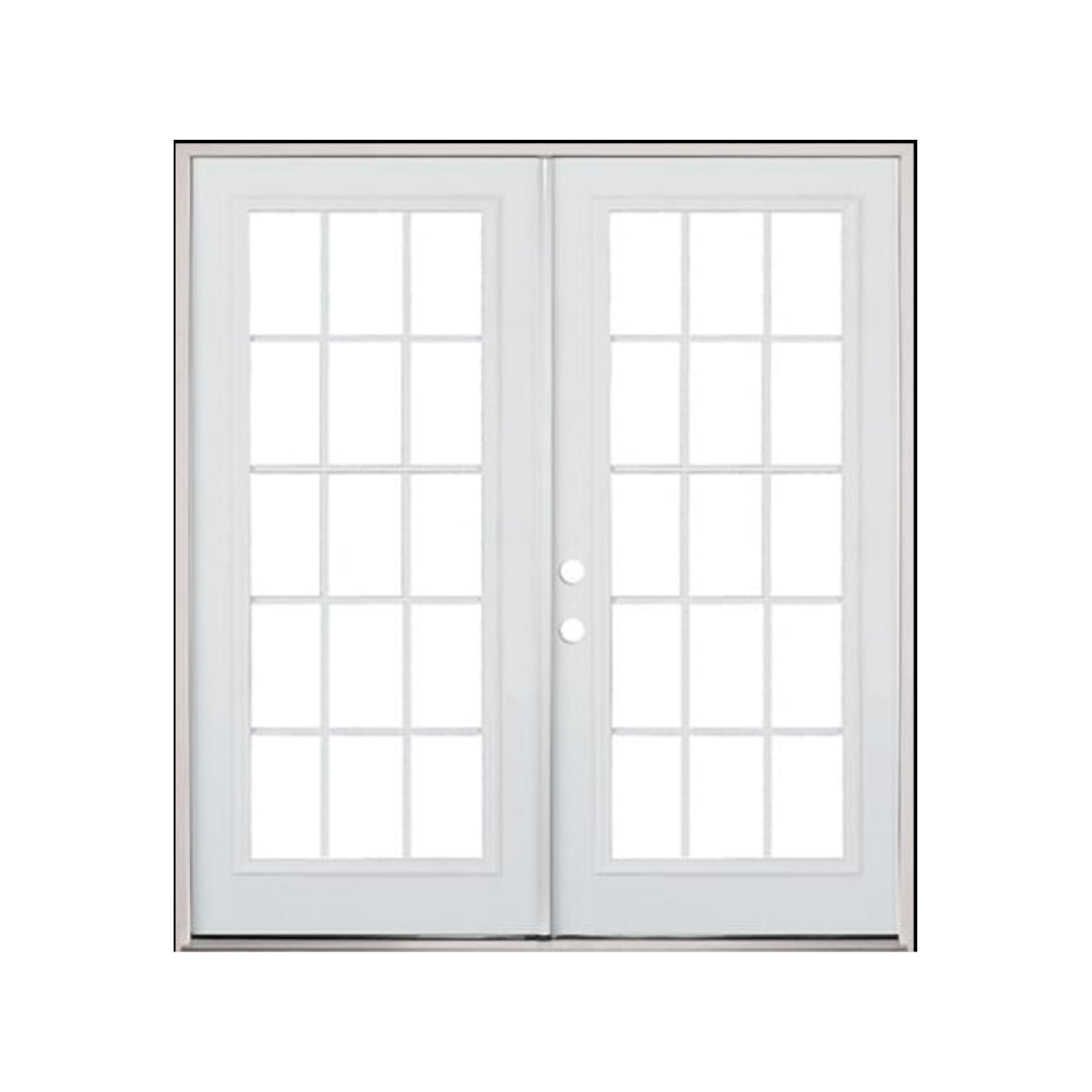 6/0x6/8 15 Lite Exterior Prehung Primed Fiberglass Door