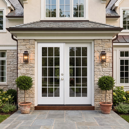 6/0x6/8 15 Lite Exterior Prehung Primed Fiberglass Door