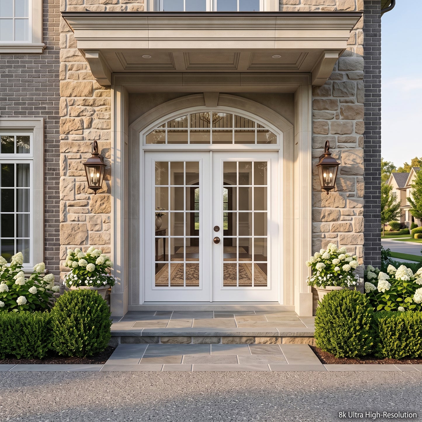 6/0x6/8 15 Lite Exterior Prehung Primed Fiberglass Door