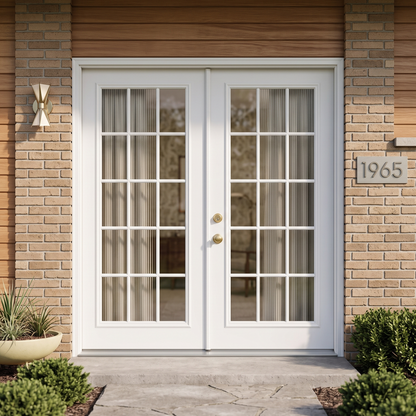 6/0x6/8 15 Lite Exterior Prehung Primed Fiberglass Door