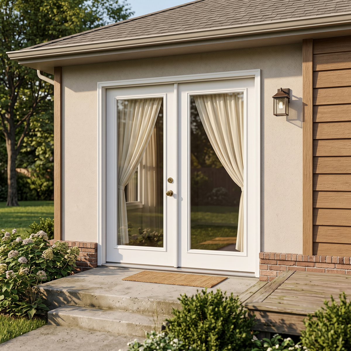 6/0x6/8 Clearview Exterior Prehung Primed Fiberglass Door