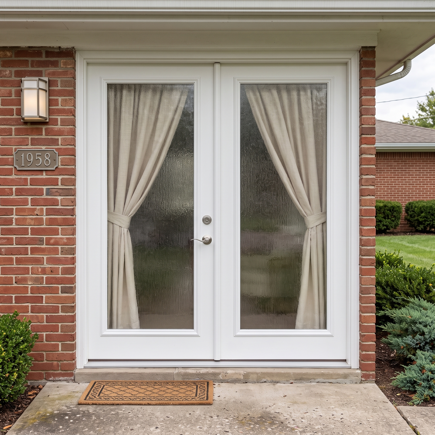 6/0x6/8 Clearview Exterior Prehung Primed Fiberglass Door