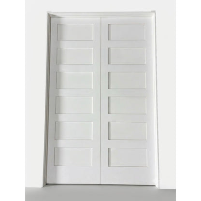 6/0x8/0 5 Panel Shaker Prehung French Interior Door