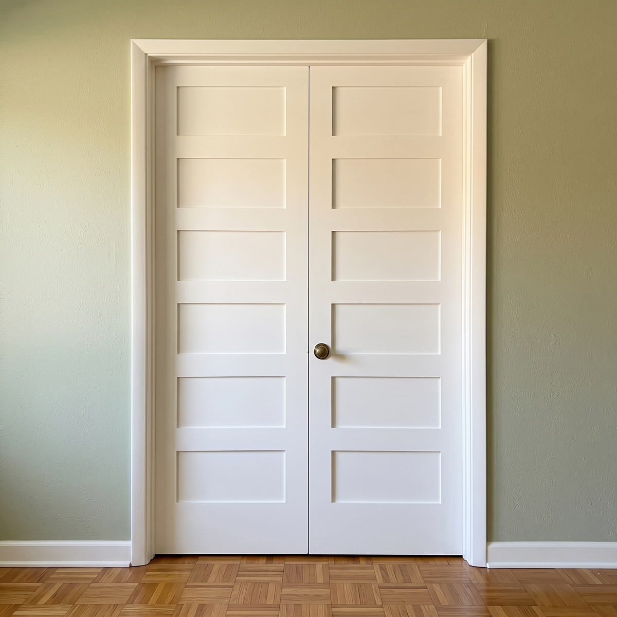 6/0x8/0 5 Panel Shaker Prehung French Interior Door