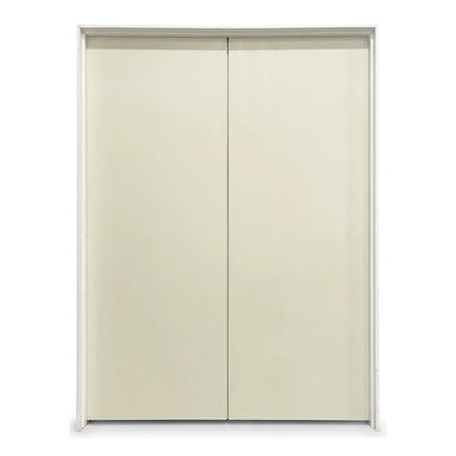 6 ft x 6 ft 8 in Flush Hollow Core Primed Prehung Interior French Door