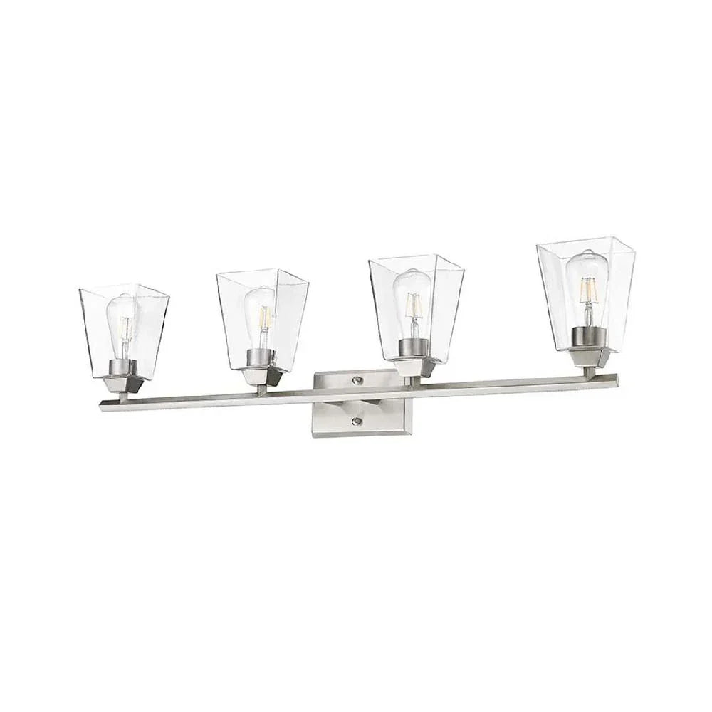 Vivio Blair 4-Light Clear Glass Vanity - NK