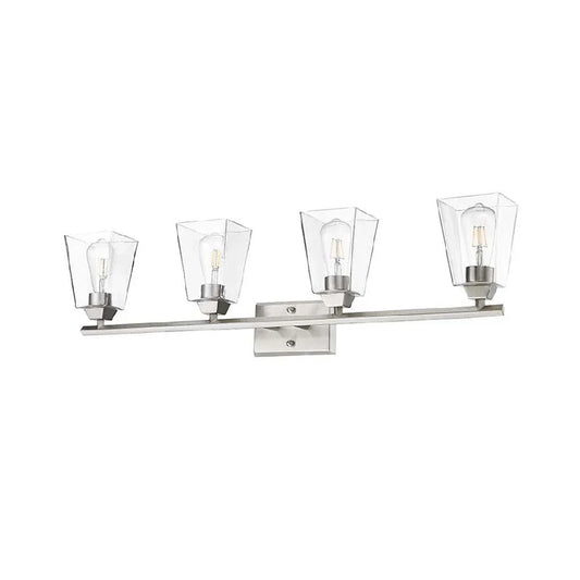 Vivio Blair 4-Light Clear Glass Vanity - NK