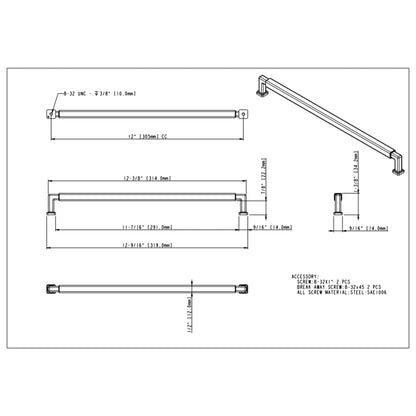 Nash 305 mm Center-to-Center Bar Pull