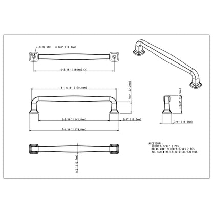 Fontana 160 mm Center-to-Center Bar Pull