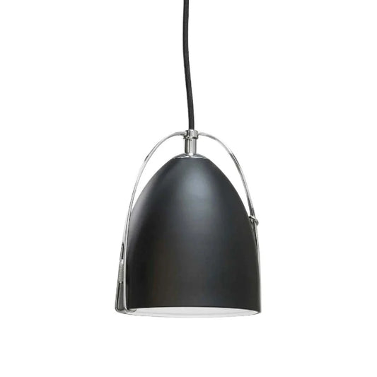 1-Light Mini Pendant - BLK Cord - MB/WH