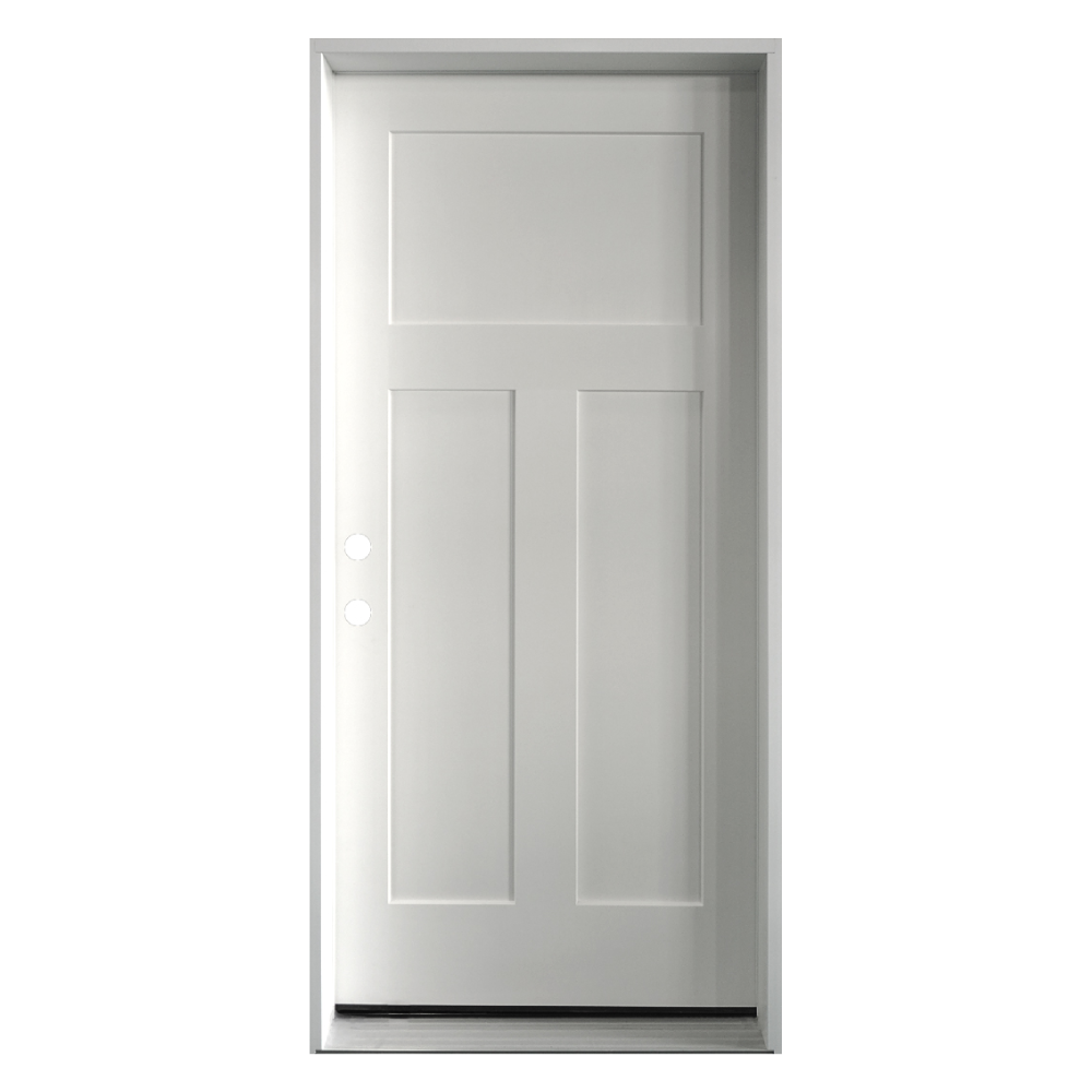 Garage to Home Fiberglass 3 Panel Shaker Fire Rated Door