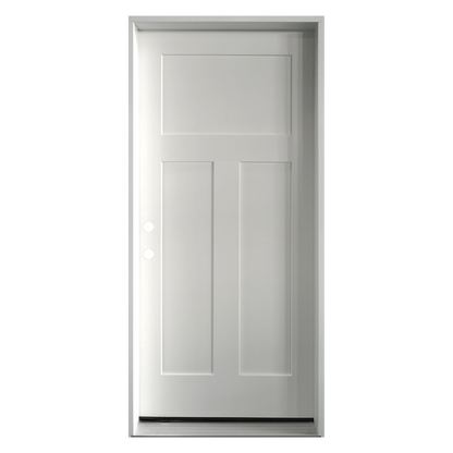 Garage to Home Fiberglass 3 Panel Shaker Fire Rated Door