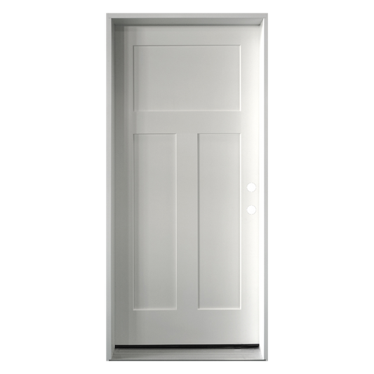 Garage to Home Fiberglass 3 Panel Shaker Fire Rated Door