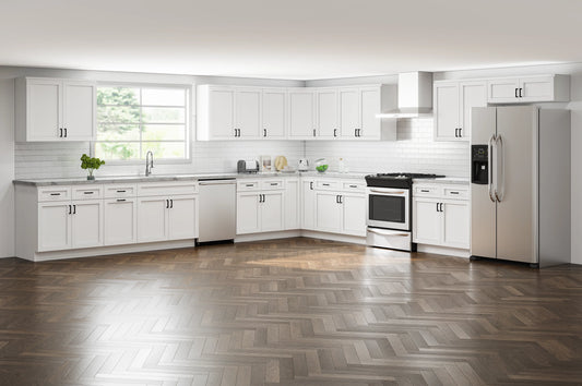 Pioneer Shaker White 15x15 Kitchen