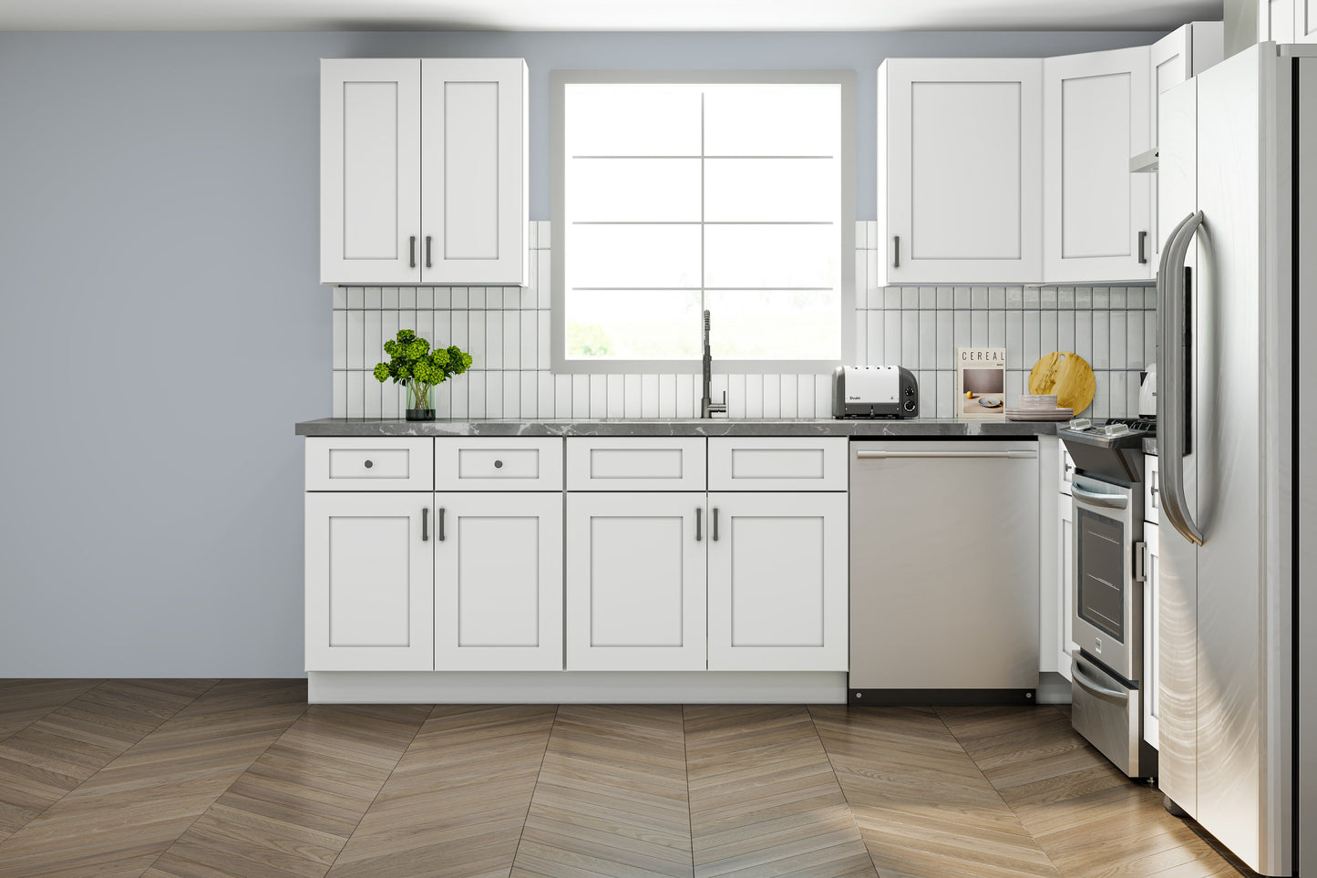 Pioneer Shaker White 10x10 Kitchen