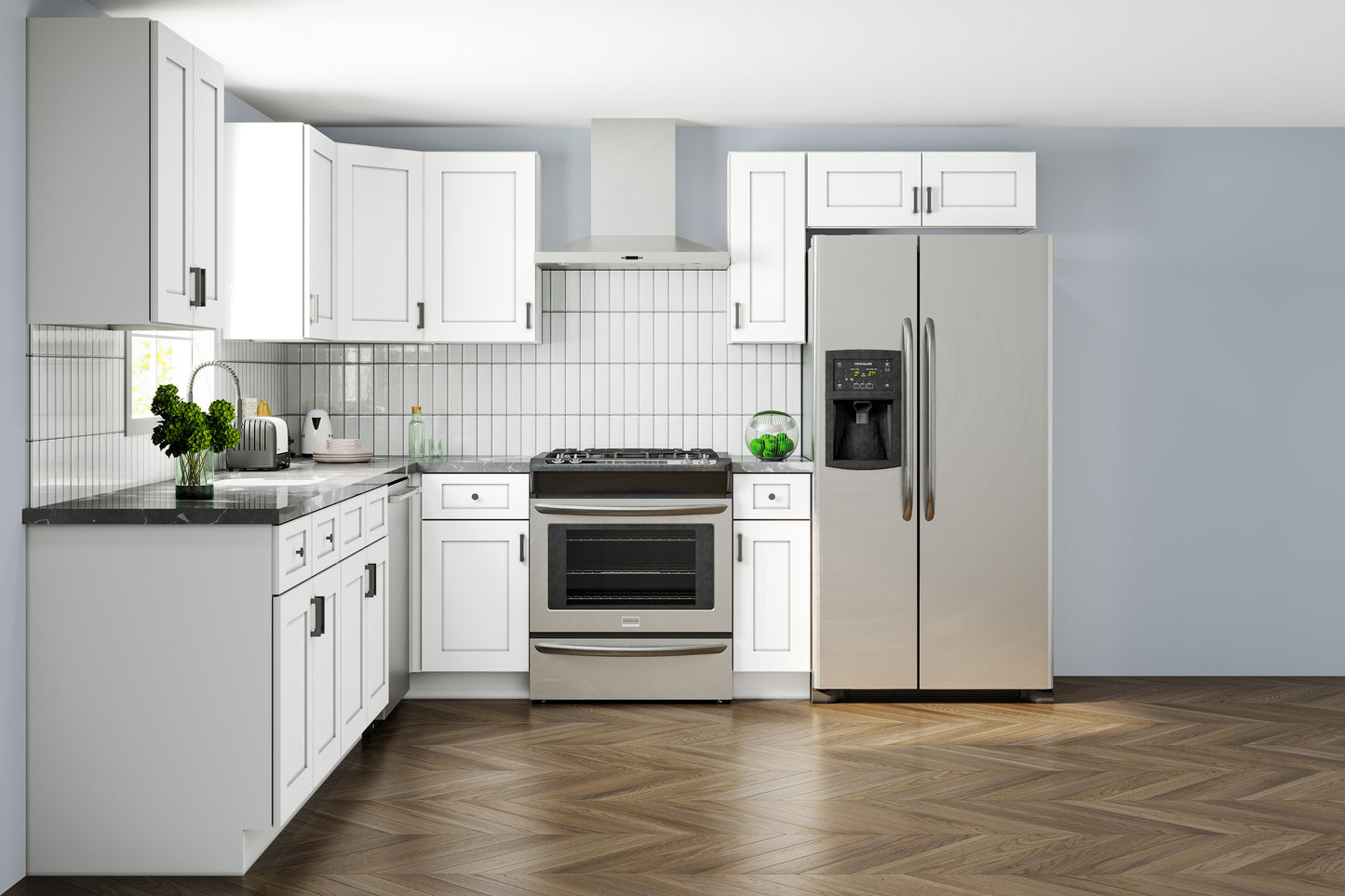Pioneer Shaker White 10x10 Kitchen