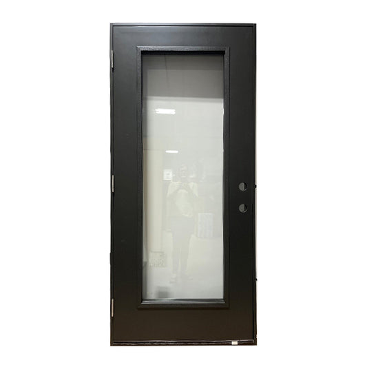 Fiberglass Full Lite Clear Glass