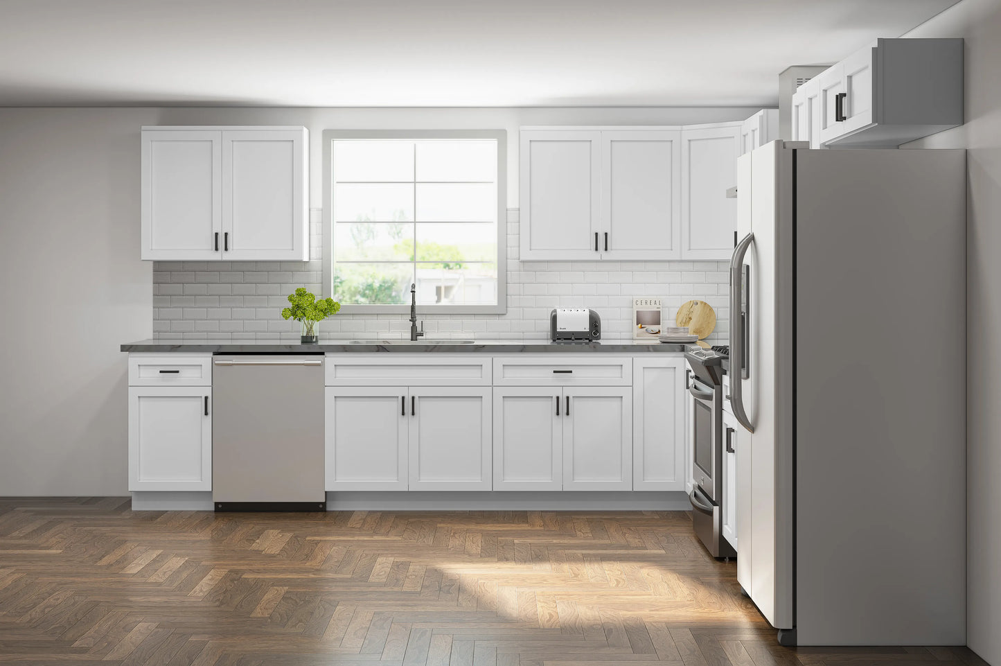 Pioneer Shaker White 12x12 Kitchen