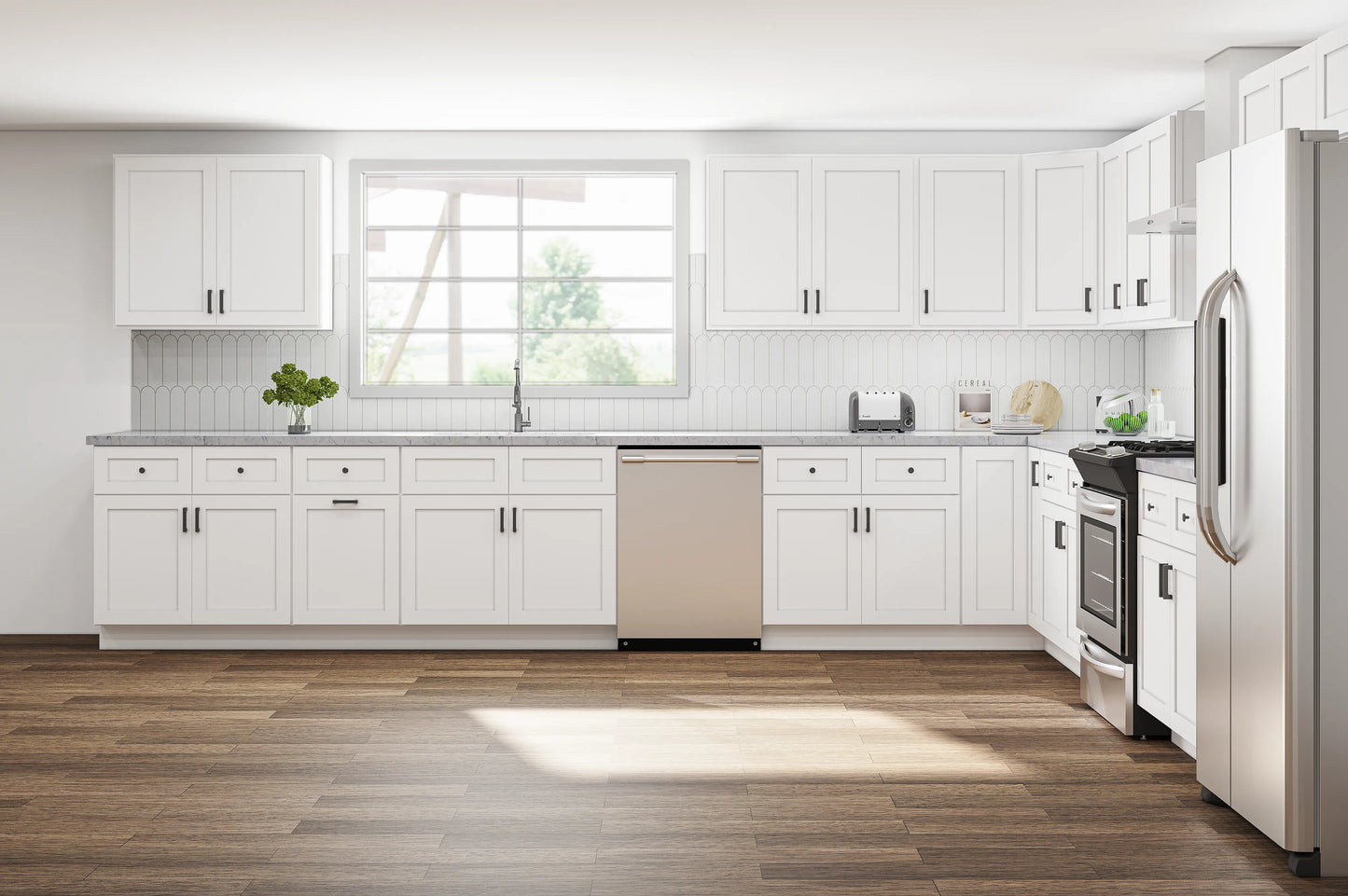 KCD Shaker White 15x15 Kitchen
