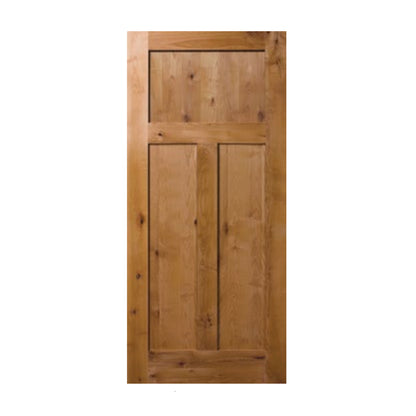 House to Garage Fire Rated Knotty Alder Door 6/8