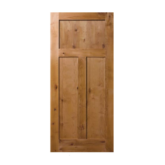 House to Garage Fire Rated Knotty Alder Door 6/8