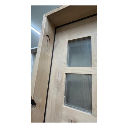 Knotty Alder 6 Lite 2 PNL Exterior Pre-Hung