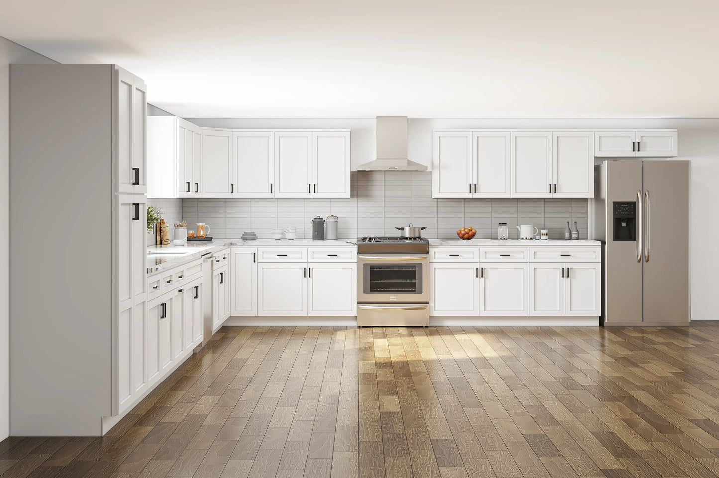 Pioneer Shaker White 18x18 Kitchen