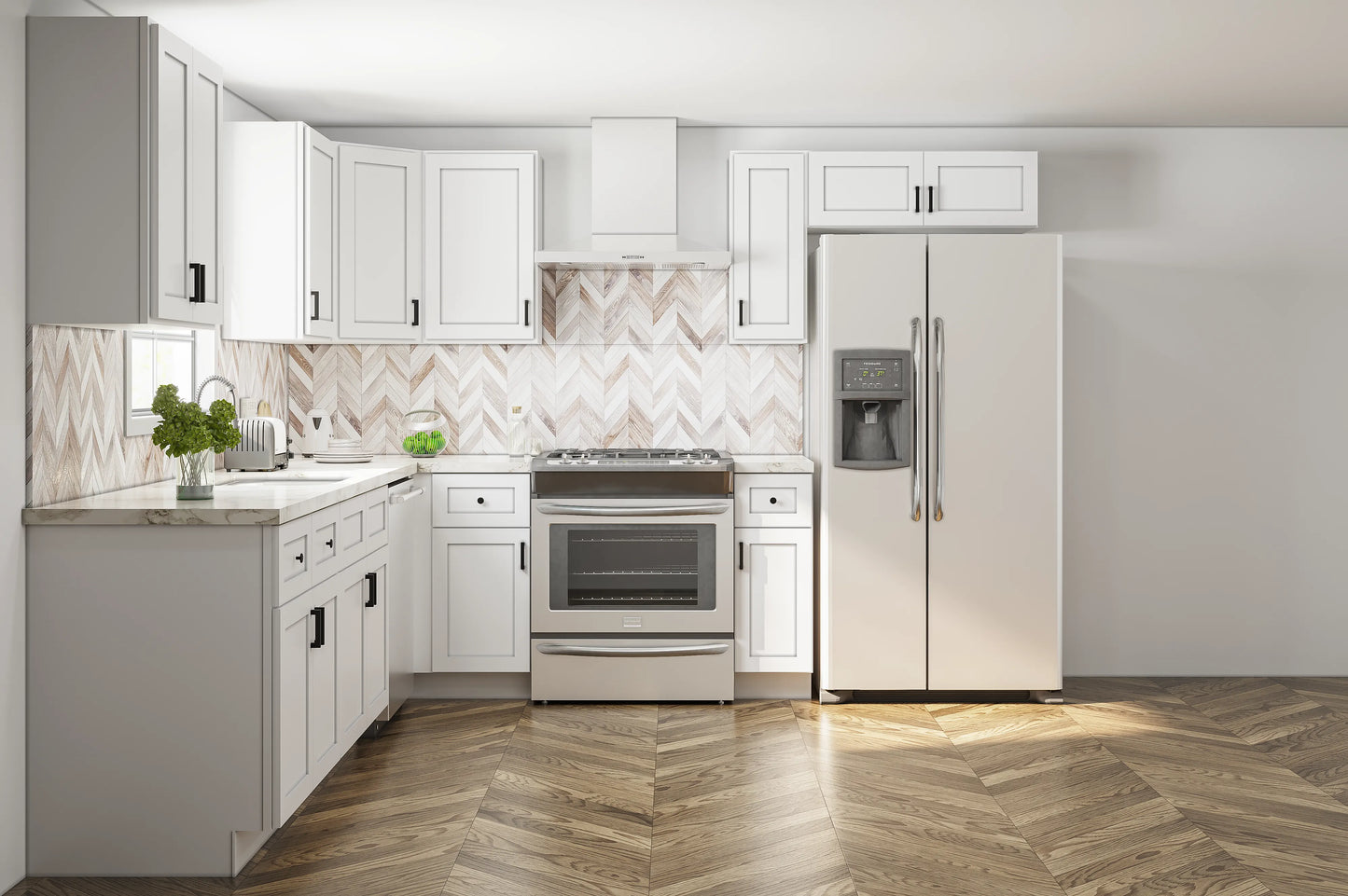 KCD Shaker White 10x10 Kitchen