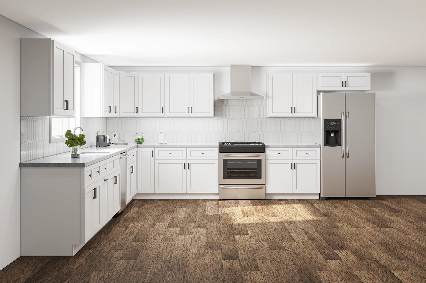 KCD Shaker White 15x15 Kitchen
