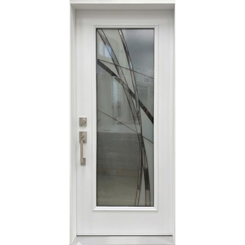 Masonite Kordella 3/0x6/8 Single Prehung Full Lite Fiberglass Door