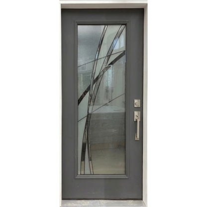 Masonite Kordella 3/0x6/8 Single Prehung Full Lite Fiberglass Door