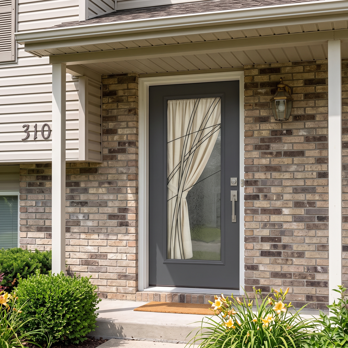 Masonite Kordella 3/0x6/8 Single Prehung Full Lite Fiberglass Door