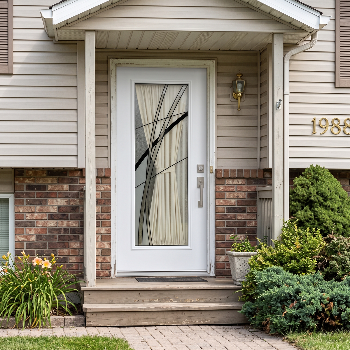 Masonite Kordella 3/0x6/8 Single Prehung Full Lite Fiberglass Door