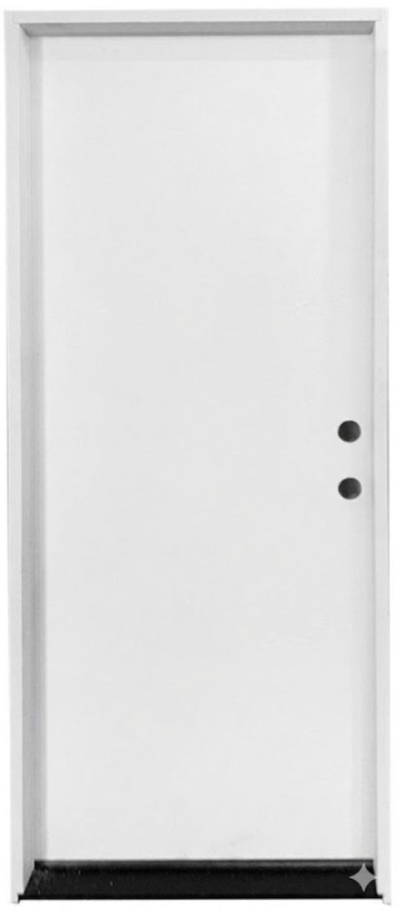3/0x6/8 Primed Flush 20 Min Fire Rated Exterior Prehung Door