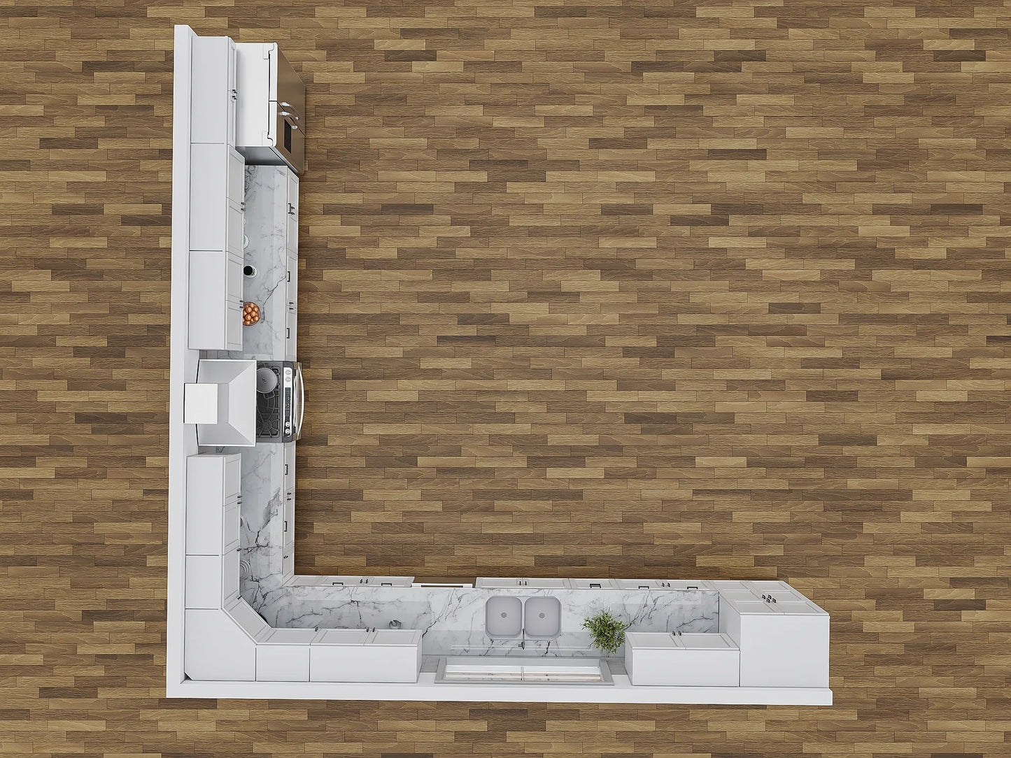 Pioneer Shaker White 18x18 Kitchen