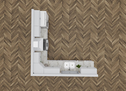 KCD Shaker White 12x12 Kitchen