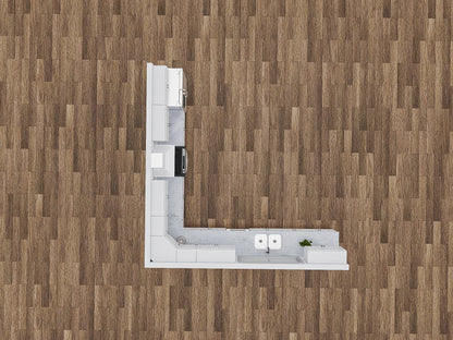 KCD Shaker White 15x15 Kitchen