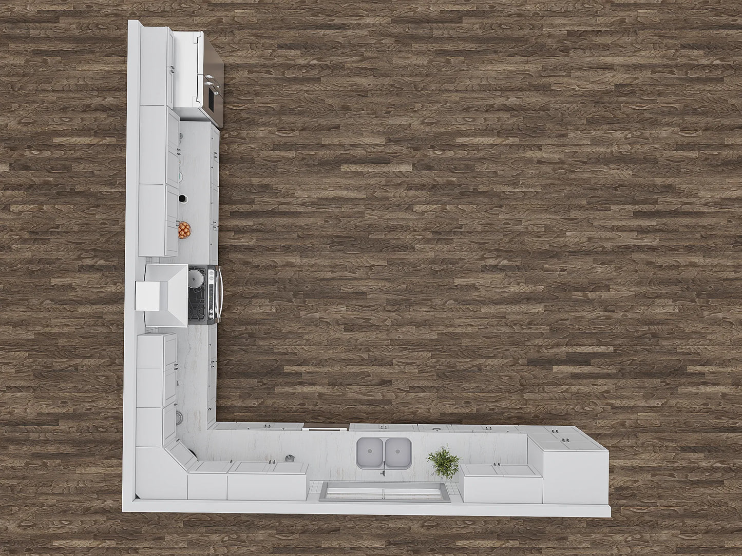 KCD Shaker White 18x18 Kitchen