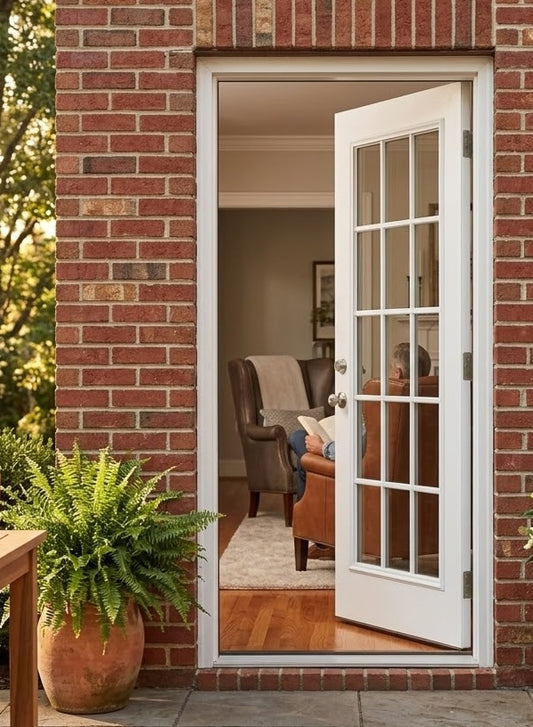 3/0x6/8 15 Lite Exterior Prehung Primed Fiberglass Door