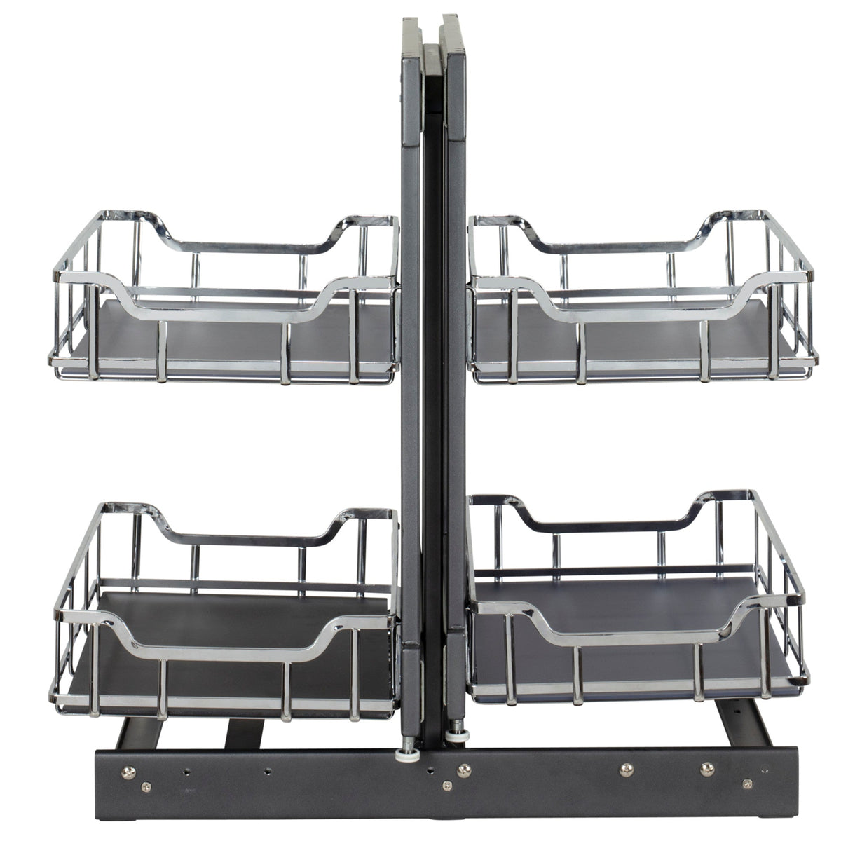 15" Polished Chrome STORAGE WITH STYLE® Full-Height Blind Corner Organizer